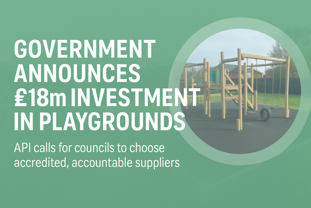 API Welcomes New Government Investment in Playgrounds