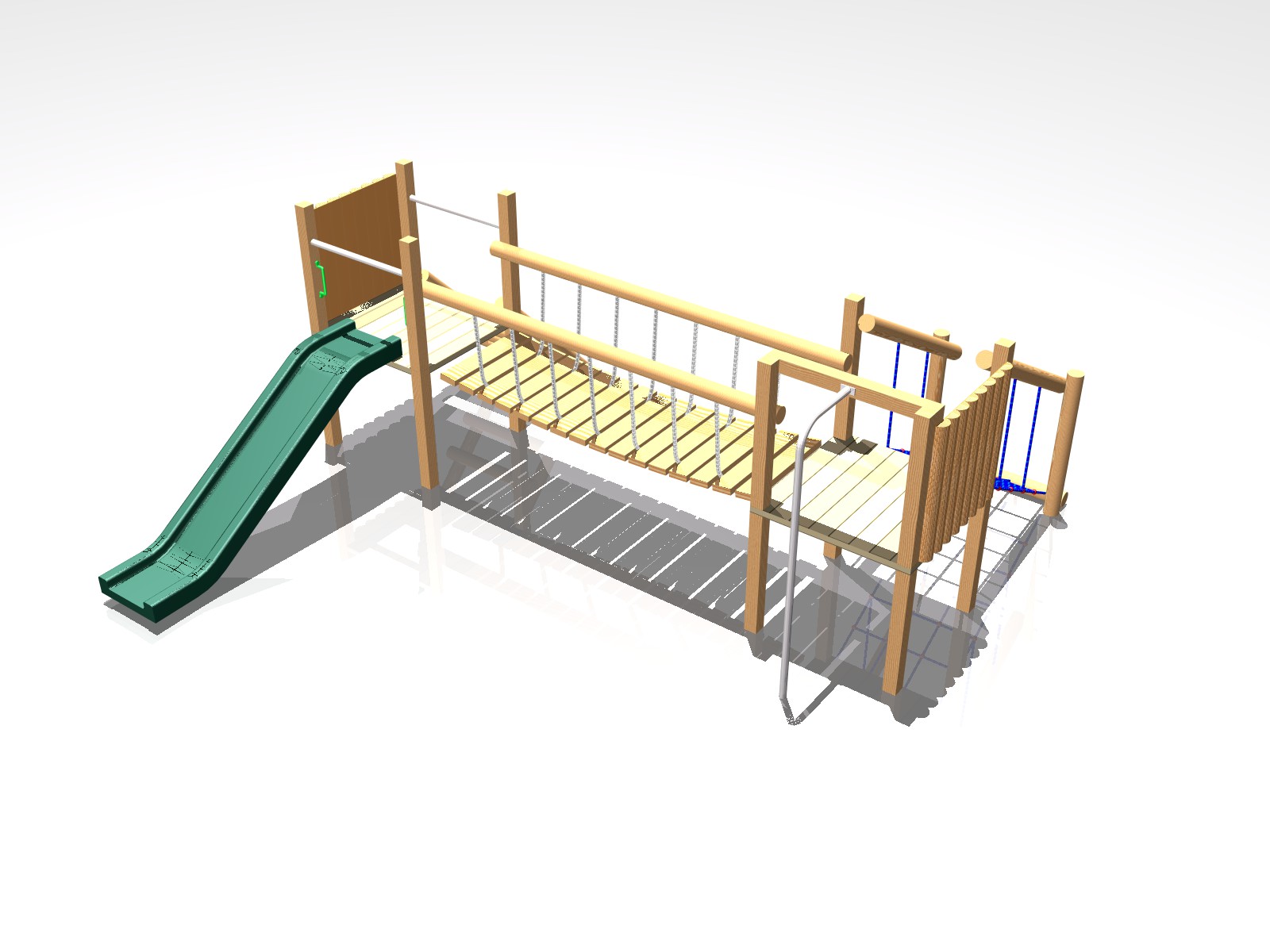 Budget 2-Tower Activity Centre Playground Equipment for Schools | PlayQuest