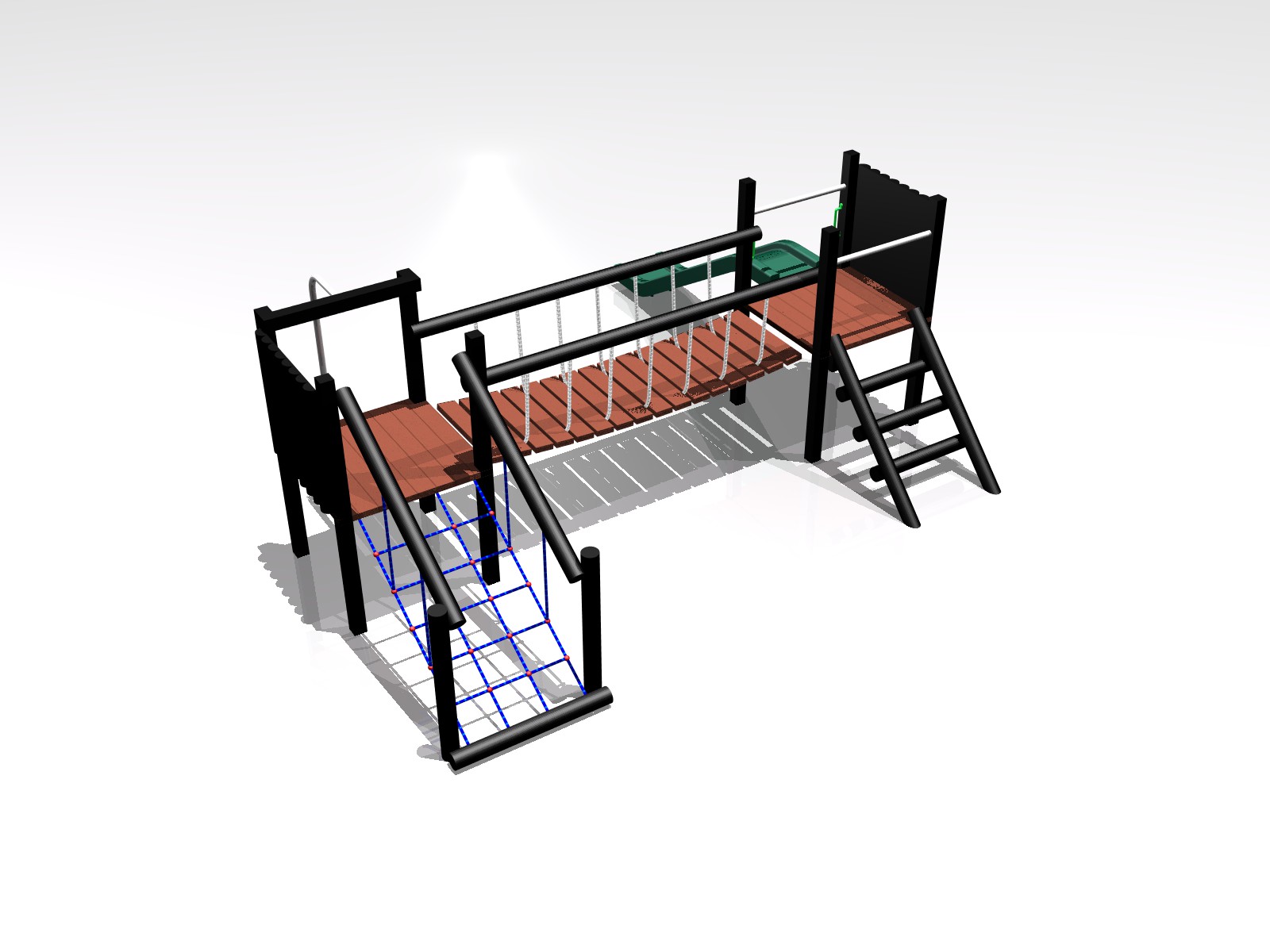 Budget 2-Tower Activity Centre Playground Equipment for Schools | PlayQuest