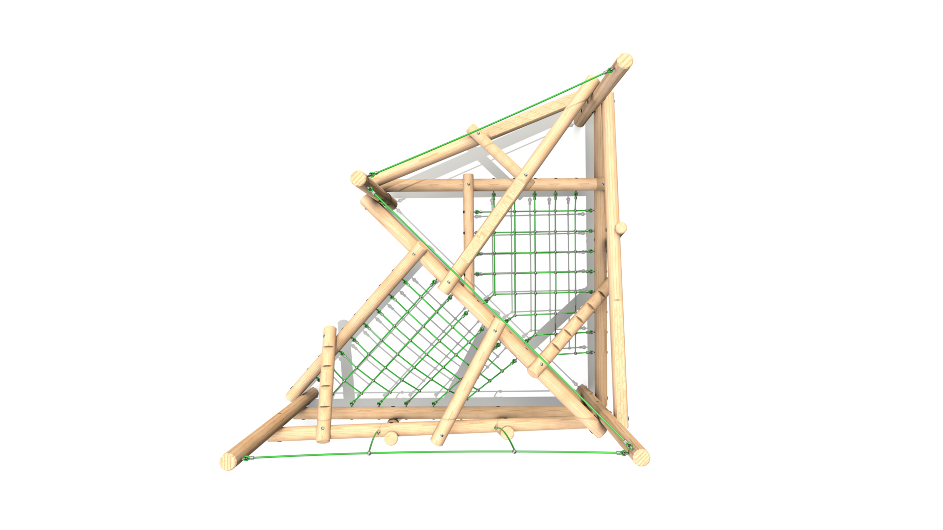 CS 3 001 Clamber Stack 3 timber climbing frame from the Clamber Stacks® range