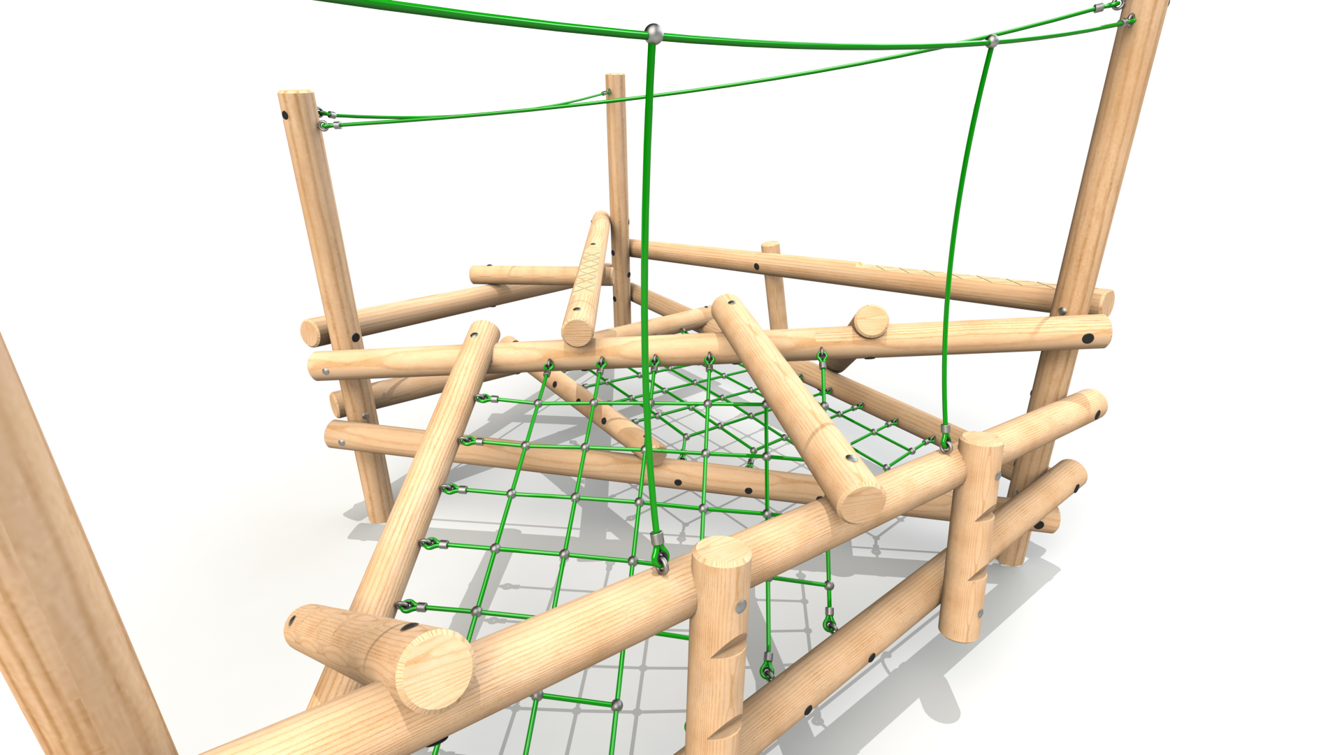 CS 3 002 Clamber Stack 3 timber climbing frame from the Clamber Stacks® range