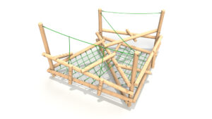 Clamber Stack 3 timber climbing frame from the Clamber Stacks® range