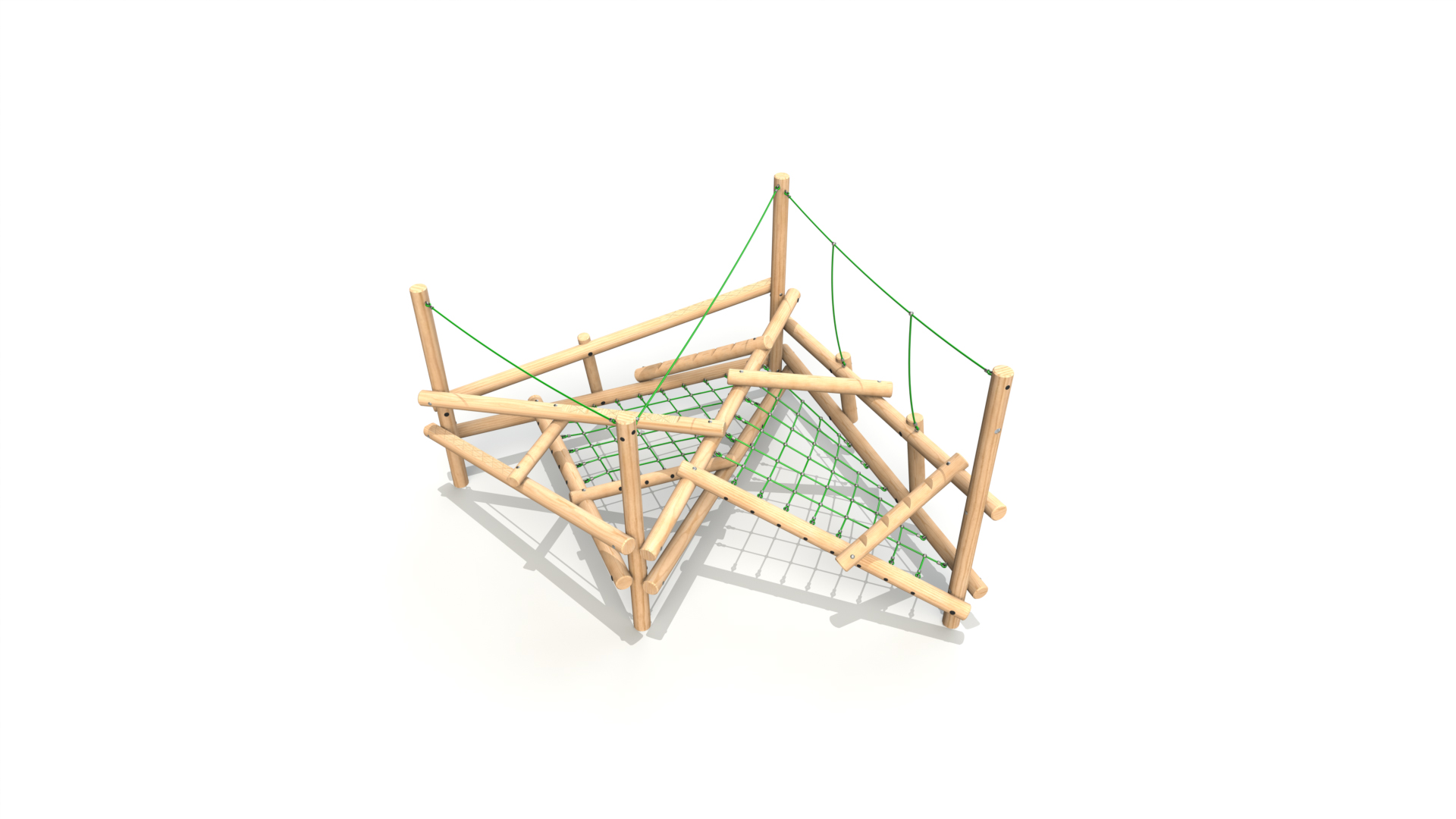 CS 3 004 Clamber Stack 3 timber climbing frame from the Clamber Stacks® range