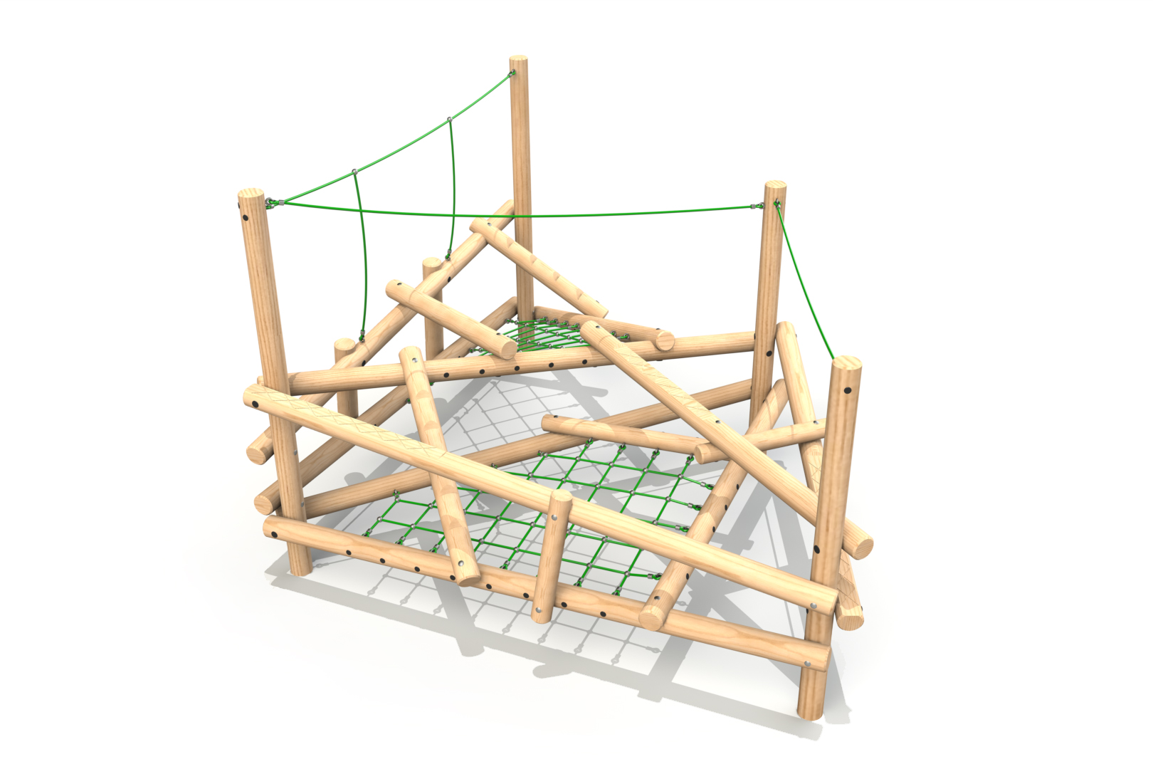 CS 3 - Thumbnail. Clamber Stack 3 timber climbing frame from the Clamber Stacks® range