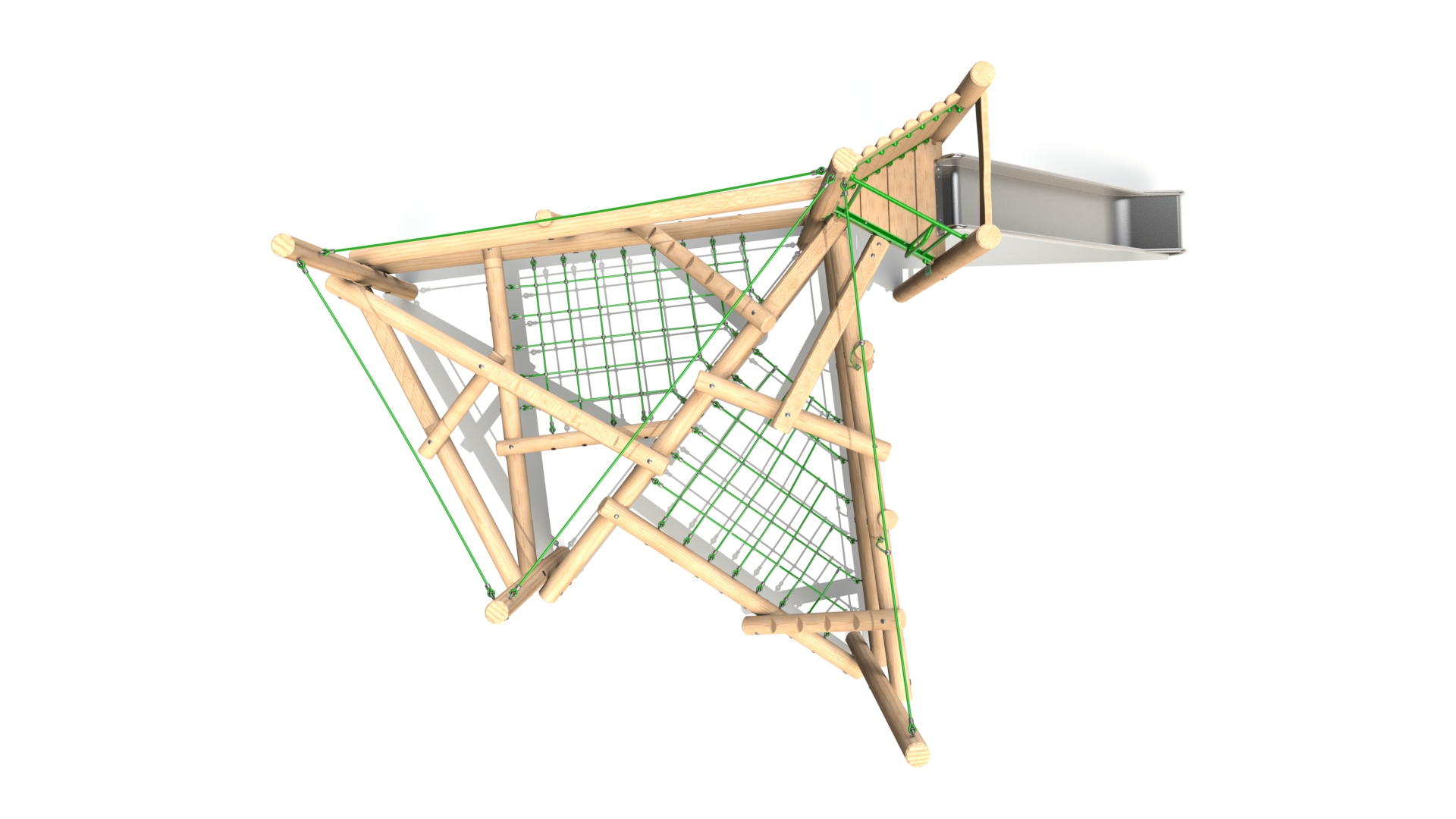 CS 3 with Slide 001. Clamber Stack 3 with Stainless Steel Slide from the Clamber Stacks® range