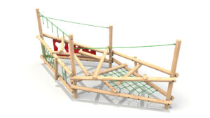 Clamber Stack 4 timber climbing frame from the Clamber Stacks® range
