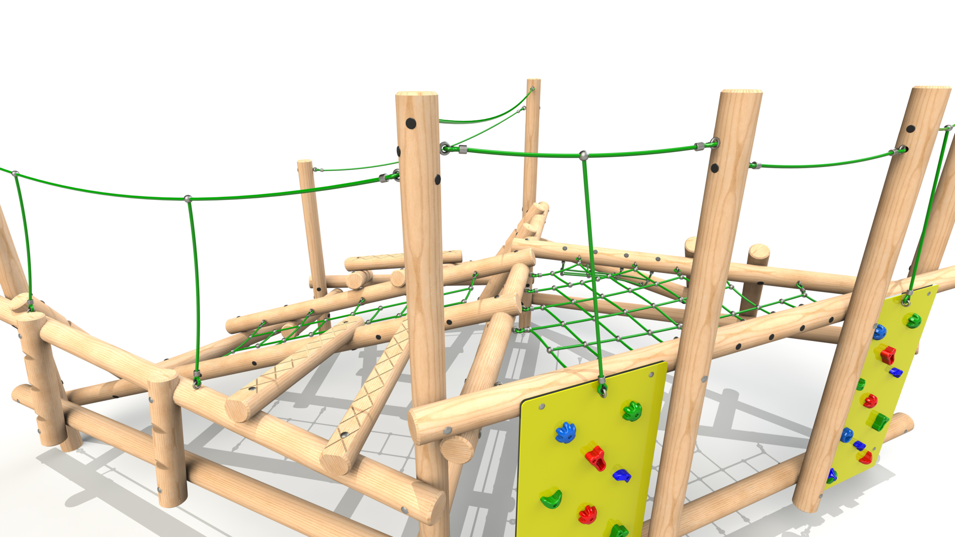 CS 5 002 Clamber Stack 5 timber climbing frame from the Clamber Stacks® range