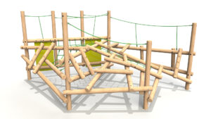 Clamber Stack 5 timber climbing frame from the Clamber Stacks® range