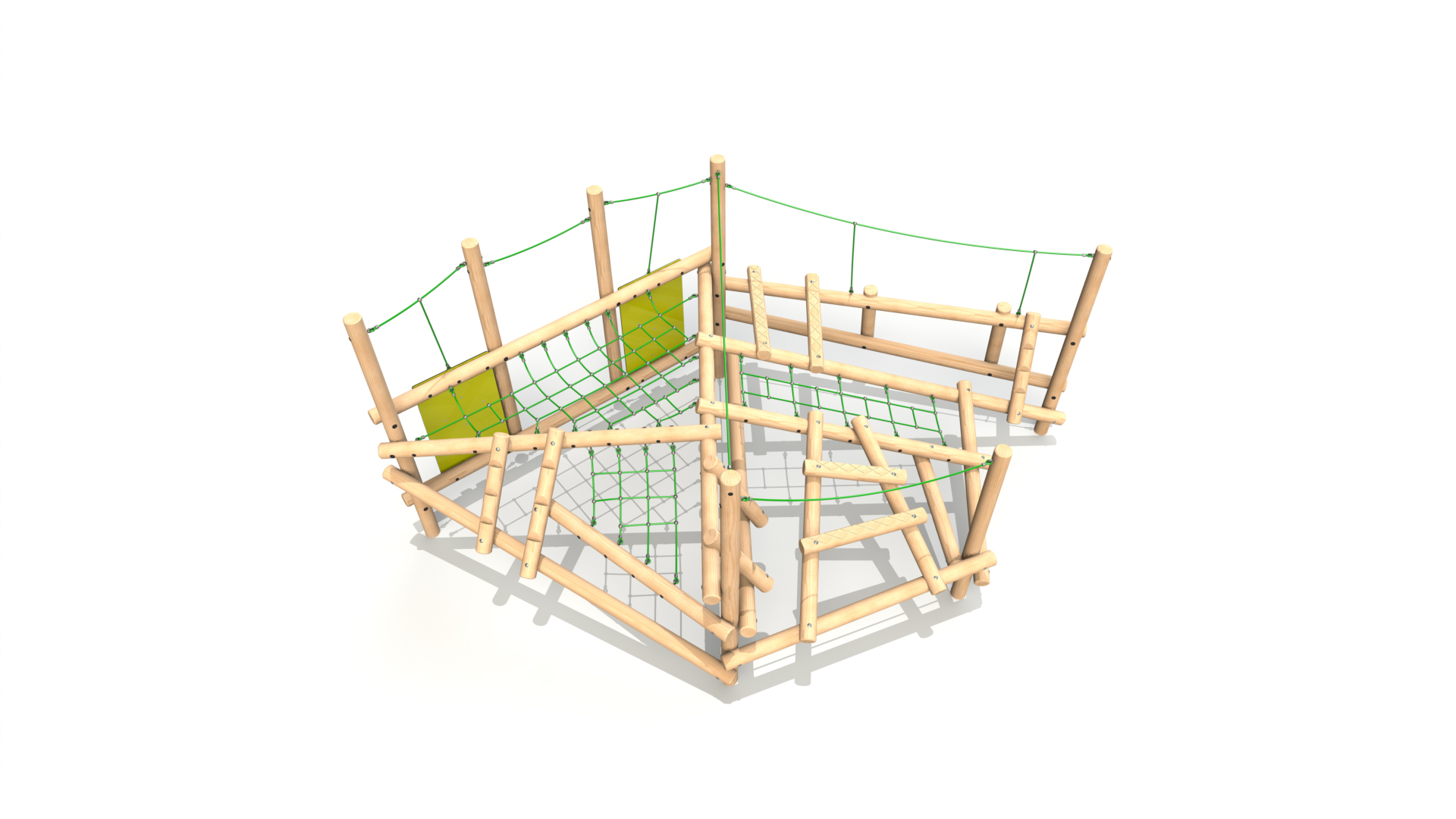 CS 5 004 Clamber Stack 5 timber climbing frame from the Clamber Stacks® range