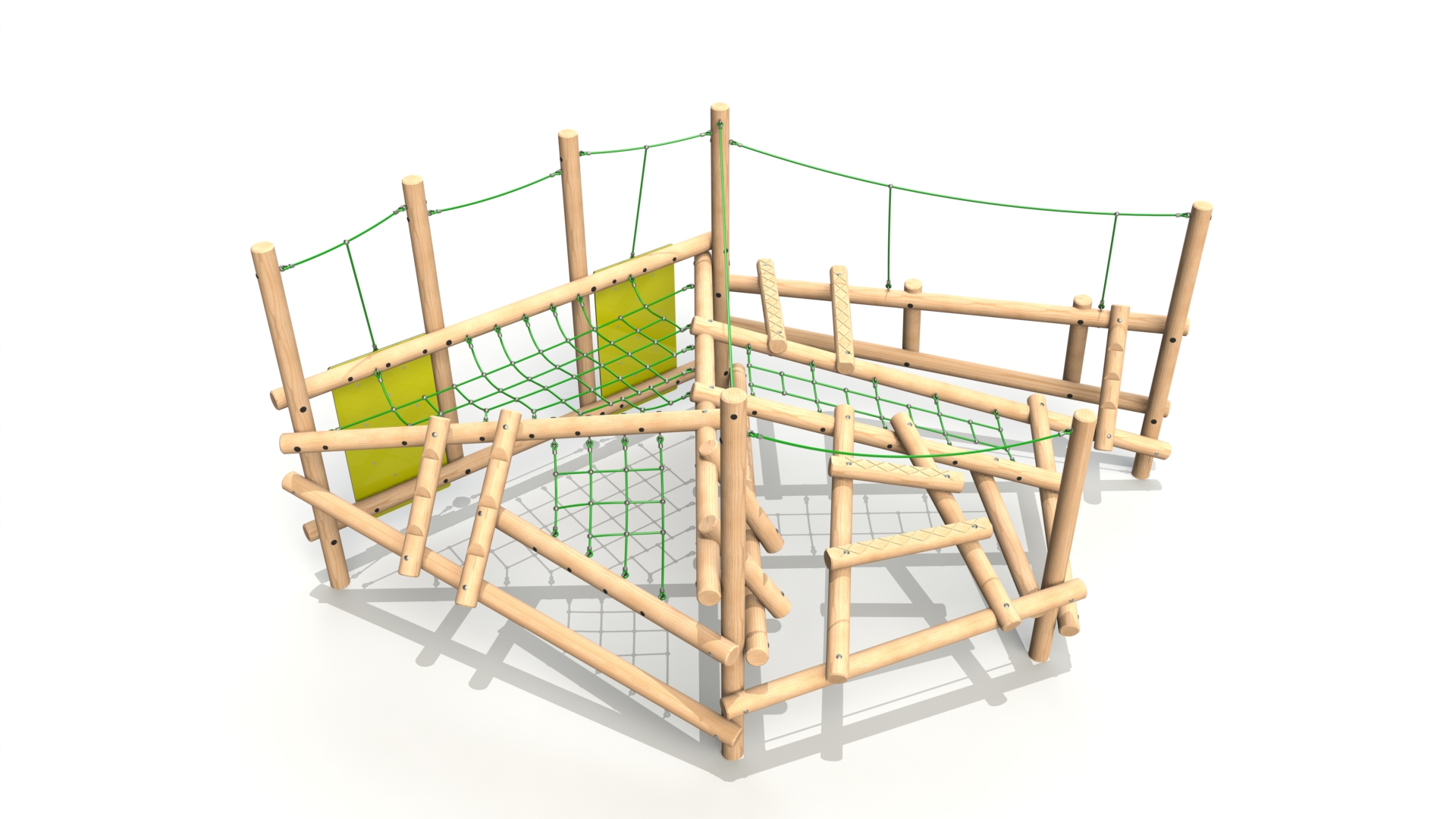 CS 5 005 Clamber Stack 5 timber climbing frame from the Clamber Stacks® range
