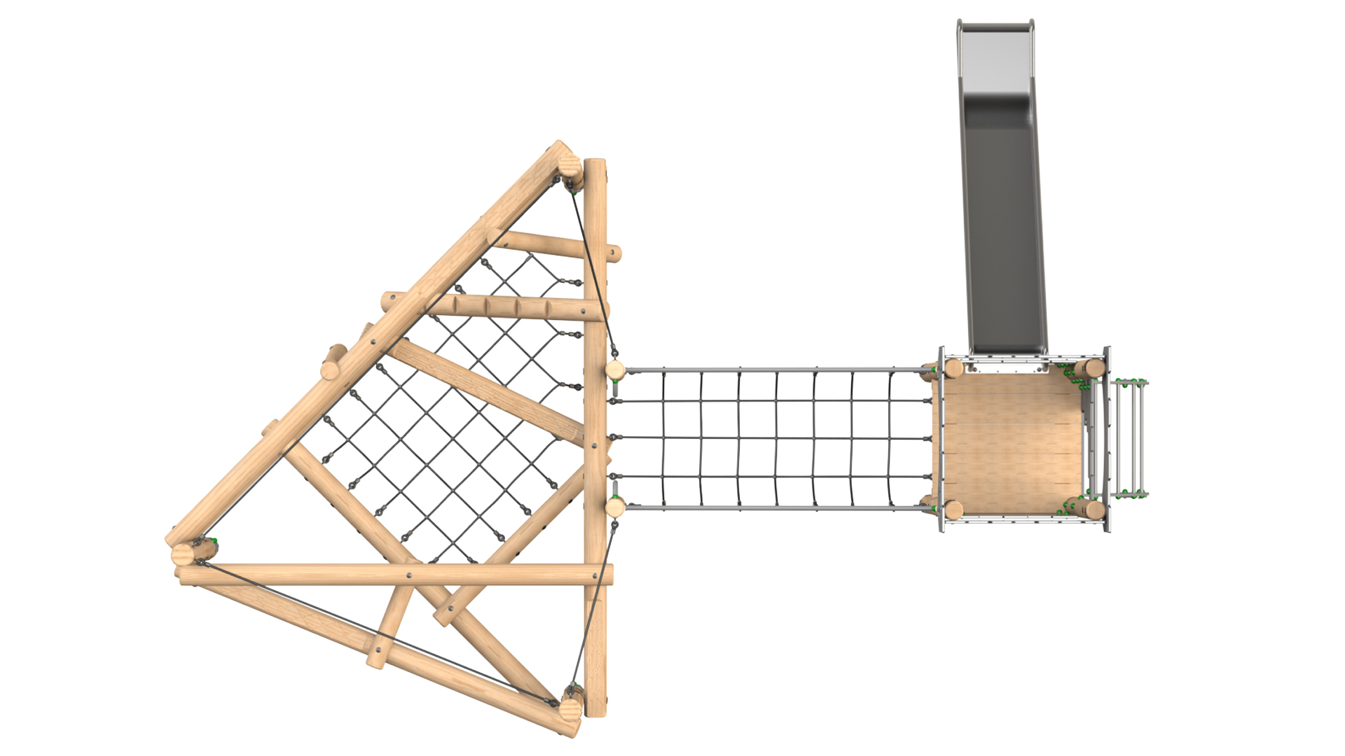 Clamber Tower 2 Castle - Image 1 Clamber Tower 2 Castle timber play tower from the Clamber Stacks® range