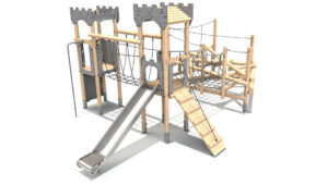 Clamber Tower 3 Double Deck Castle from the Clamber Stacks® range