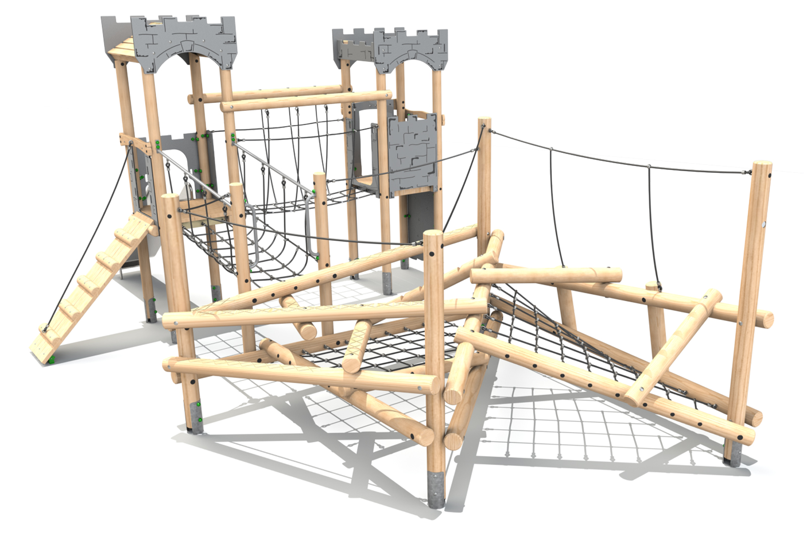 Clamber Tower 3 Double Deck Castle - Thumbnail Clamber Tower 3 Double Deck Castle from the Clamber Stacks® range