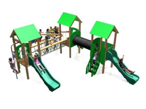Wibbly Bridge Adventure Towers - Timber