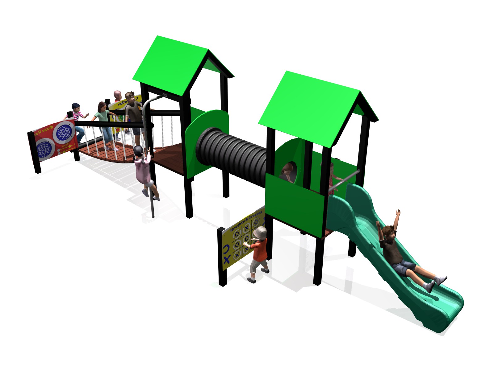 Wiggly Bridge Wonder Towers - Recycled Plastic Wiggly Bridge Wonder Towers - Recycled Plastic