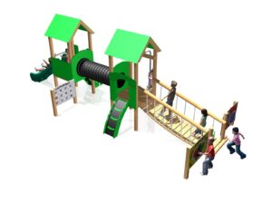 Wiggly Bridge Playland Towers - Timber