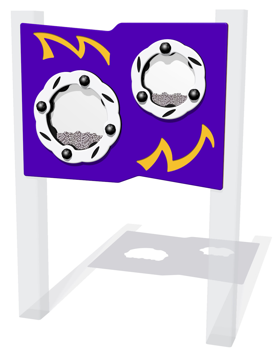 FIFIREBALL6_Fireball_Play_Panel_(REV_B)_With_Posts Moving Parts - Fireball Panel