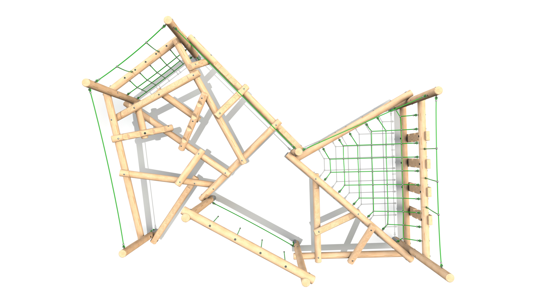 Figlio 001 Clamber Stack Figlio timber climbing frame from the Clamber Stacks® range