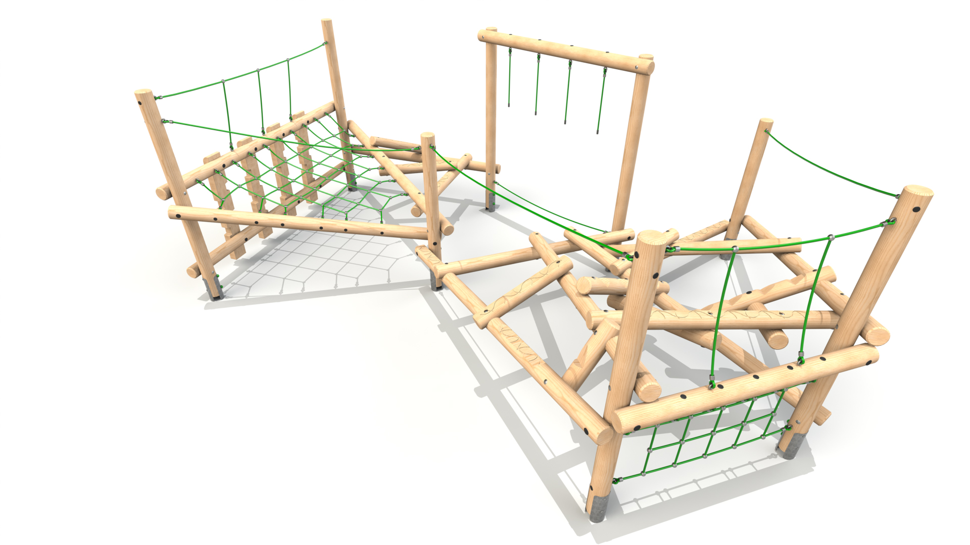 Figlio 002 Clamber Stack Figlio timber climbing frame from the Clamber Stacks® range