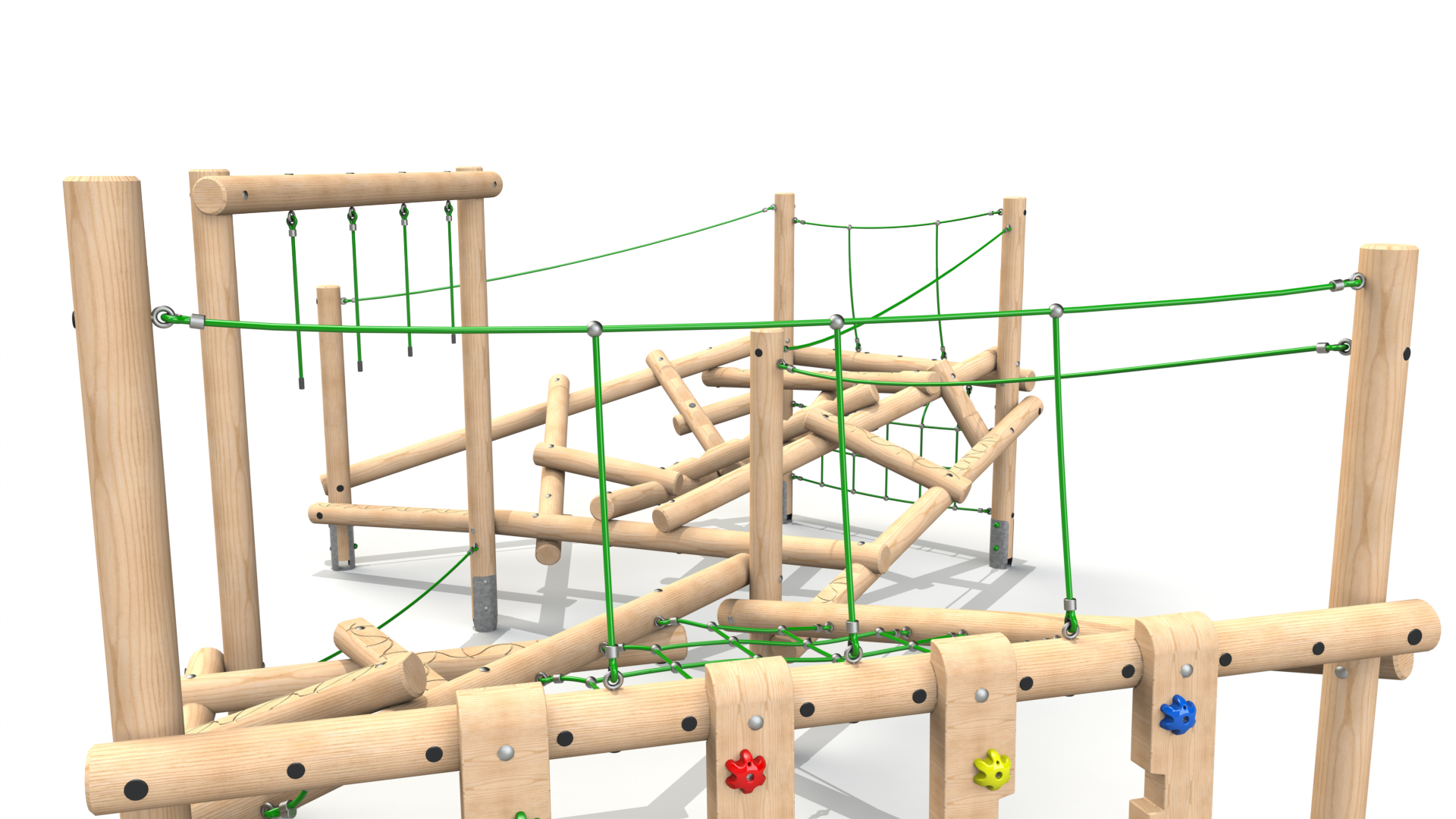 Figlio 003 Clamber Stack Figlio timber climbing frame from the Clamber Stacks® range
