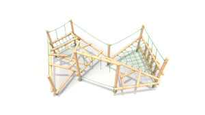 Clamber Stack Figlio timber climbing frame from the Clamber Stacks® range