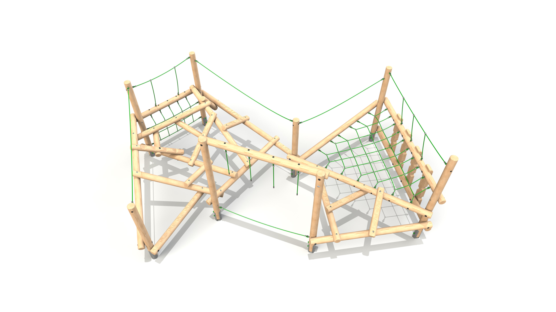Figlio 004 Clamber Stack Figlio timber climbing frame from the Clamber Stacks® range