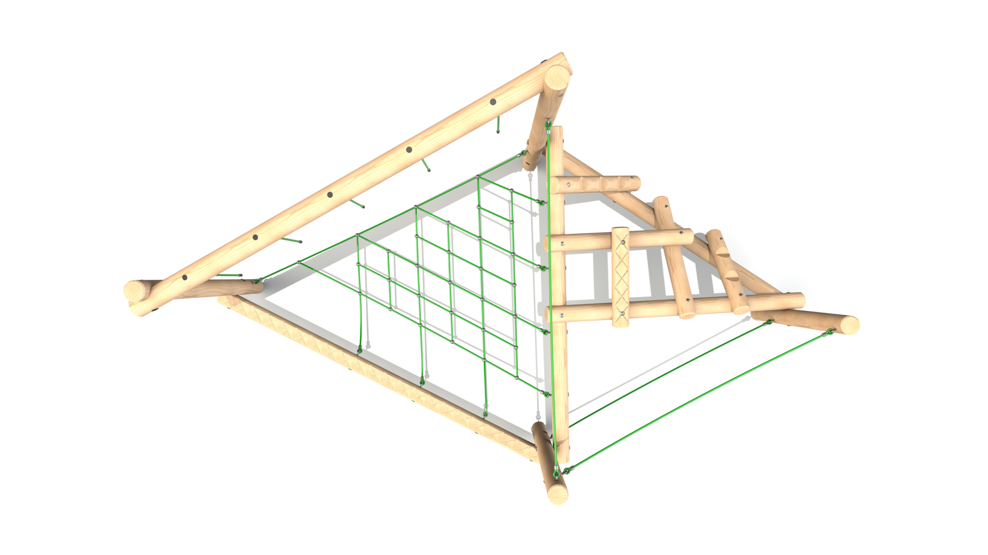 Fratello 001 Clamber Stack Fratello timber climbing frame from the Clamber Stacks® range