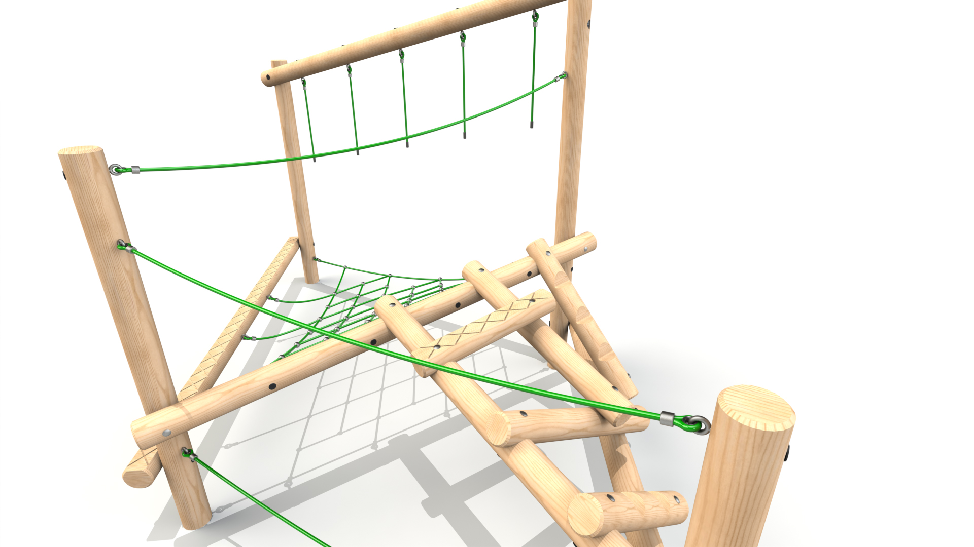 Fratello 003 Clamber Stack Fratello timber climbing frame from the Clamber Stacks® range
