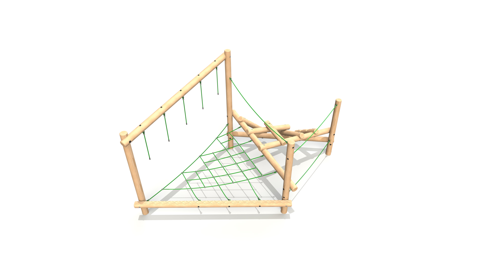 Fratello 004 Clamber Stack Fratello timber climbing frame from the Clamber Stacks® range