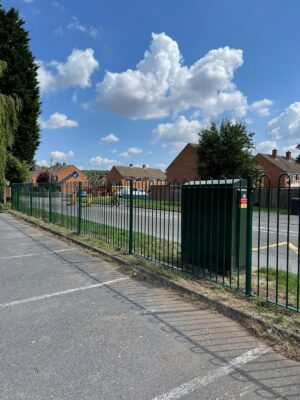 1.5m high bow-top fence.