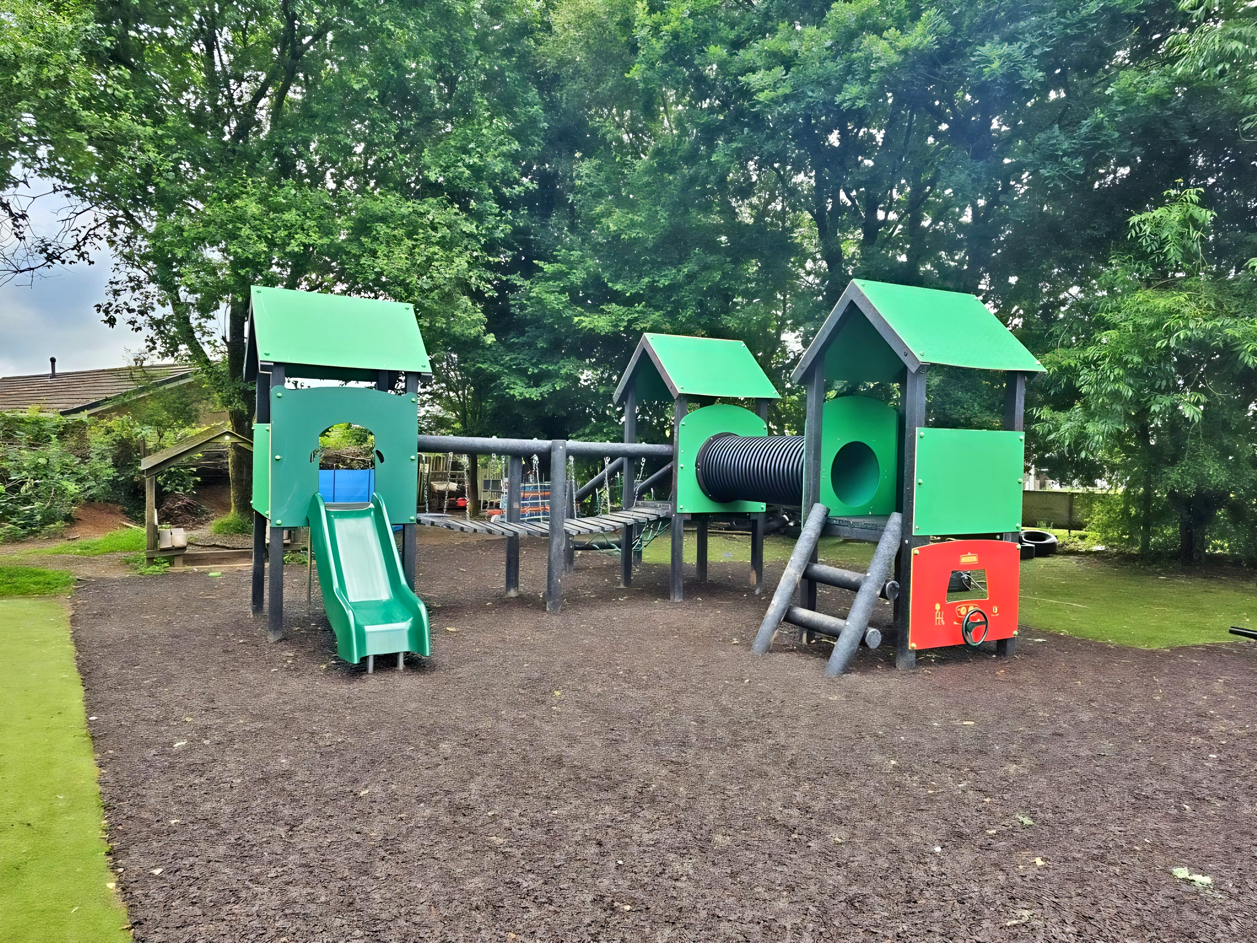 3 Tower Activity Centre Playground Equipment for Schools | PlayQuest