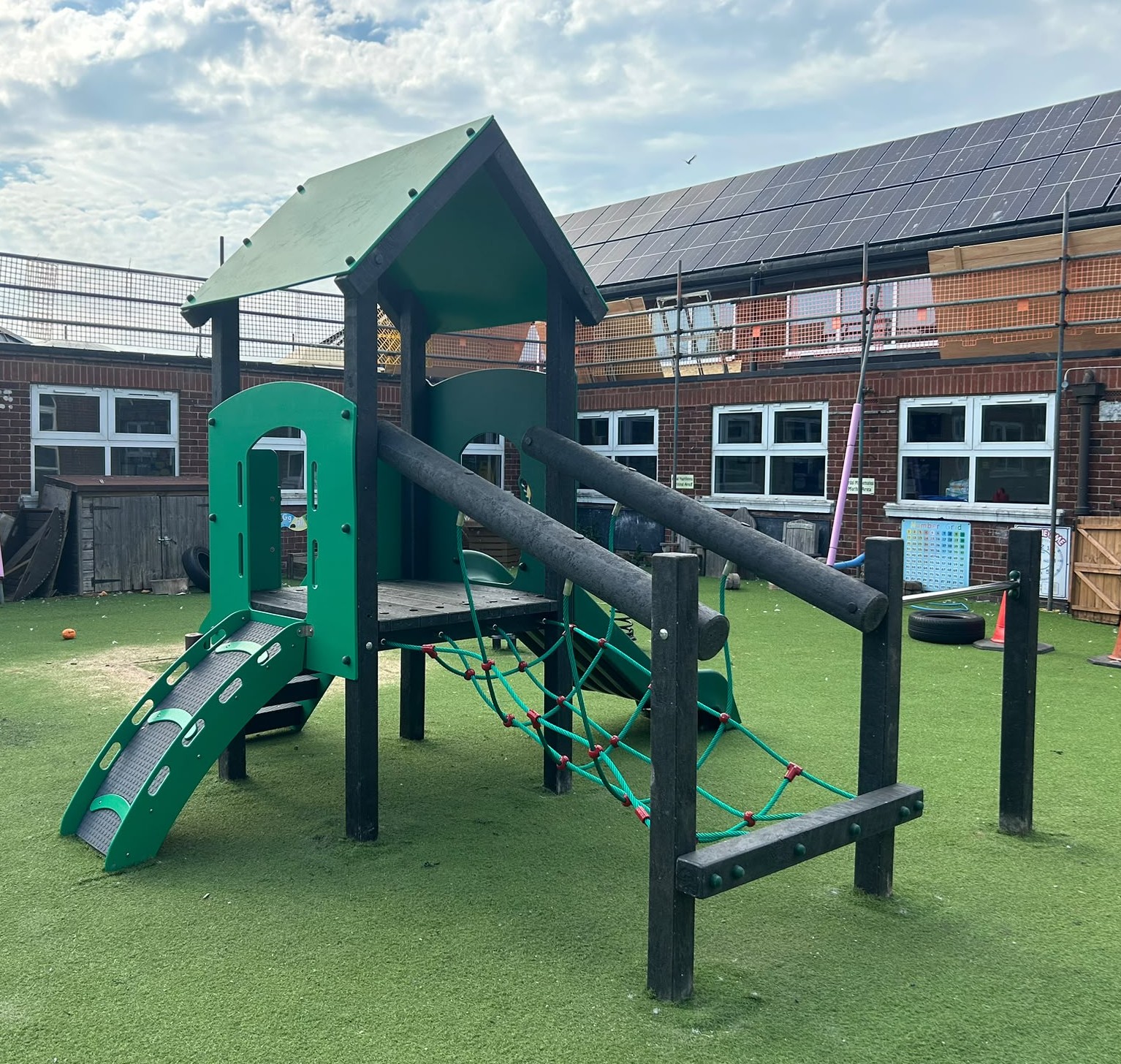 Upgraded 1-Tower Activity Centre - Recycled Plastic Upgraded 1-Tower Activity Centre - Recycled Plastic
