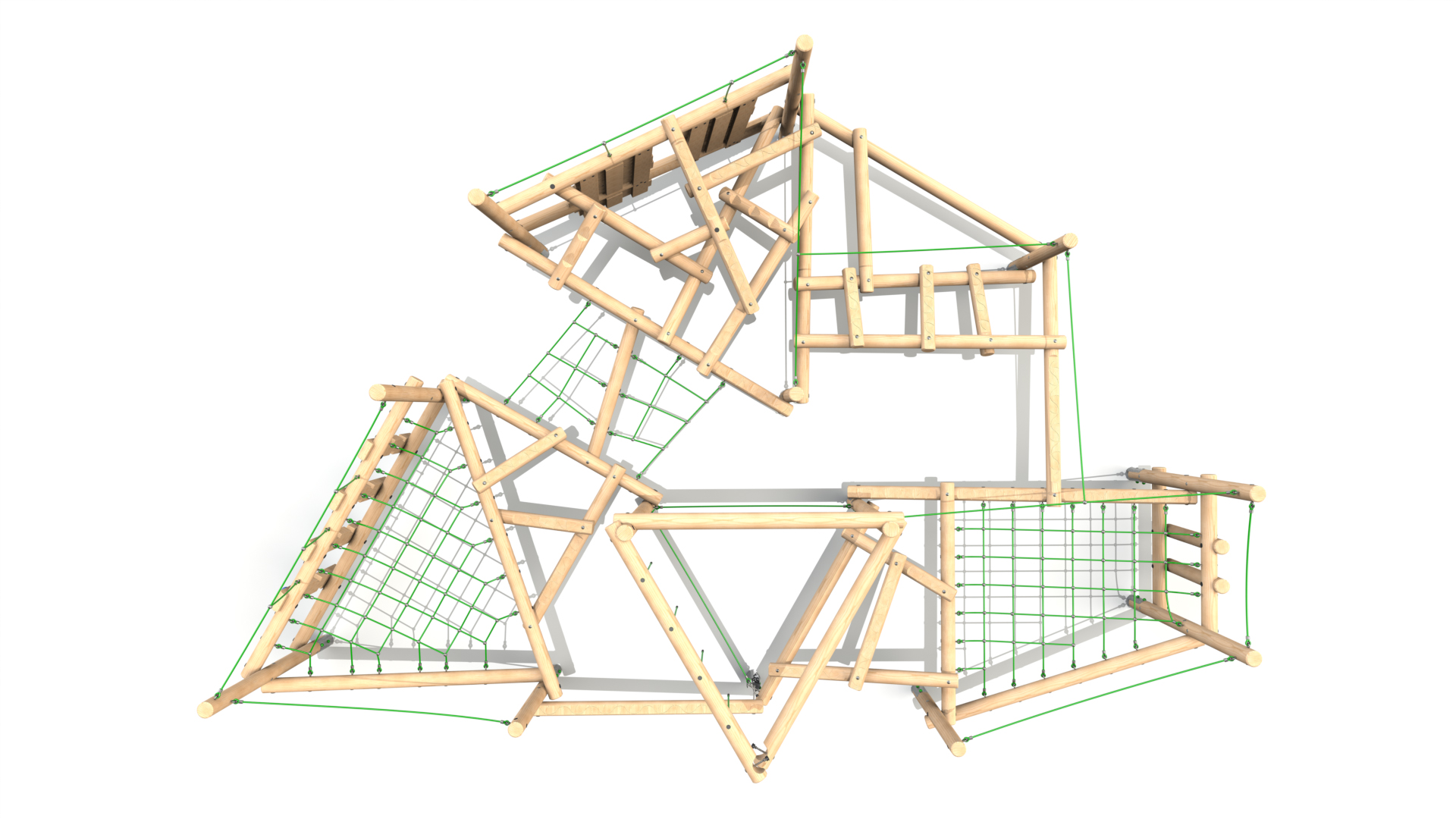Madrina 001. Clamber Stack Madrina timber climbing frame from the Clamber Stacks® range