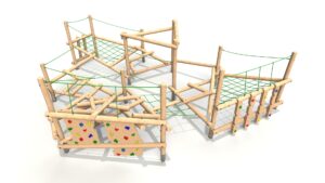 Clamber Stack Madrina timber climbing frame from the Clamber Stacks® range