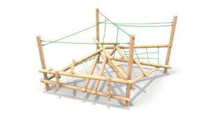 Clamber Stack Mezzo timber climbing frame from the Clamber Stacks® range