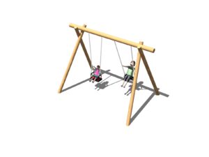 Mixed Bay Swing - Timber