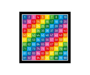Number Grid 1-100 Solid