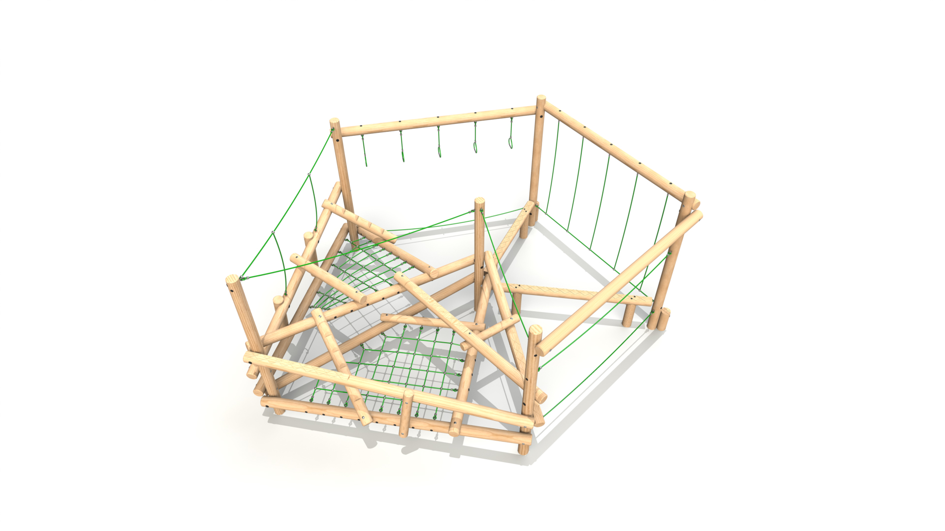Passo 004 Clamber Stack Passo timber climbing frame from the Clamber Stacks® range