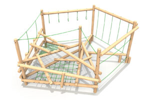 Clamber Stack Passo timber climbing frame from the Clamber Stacks® range