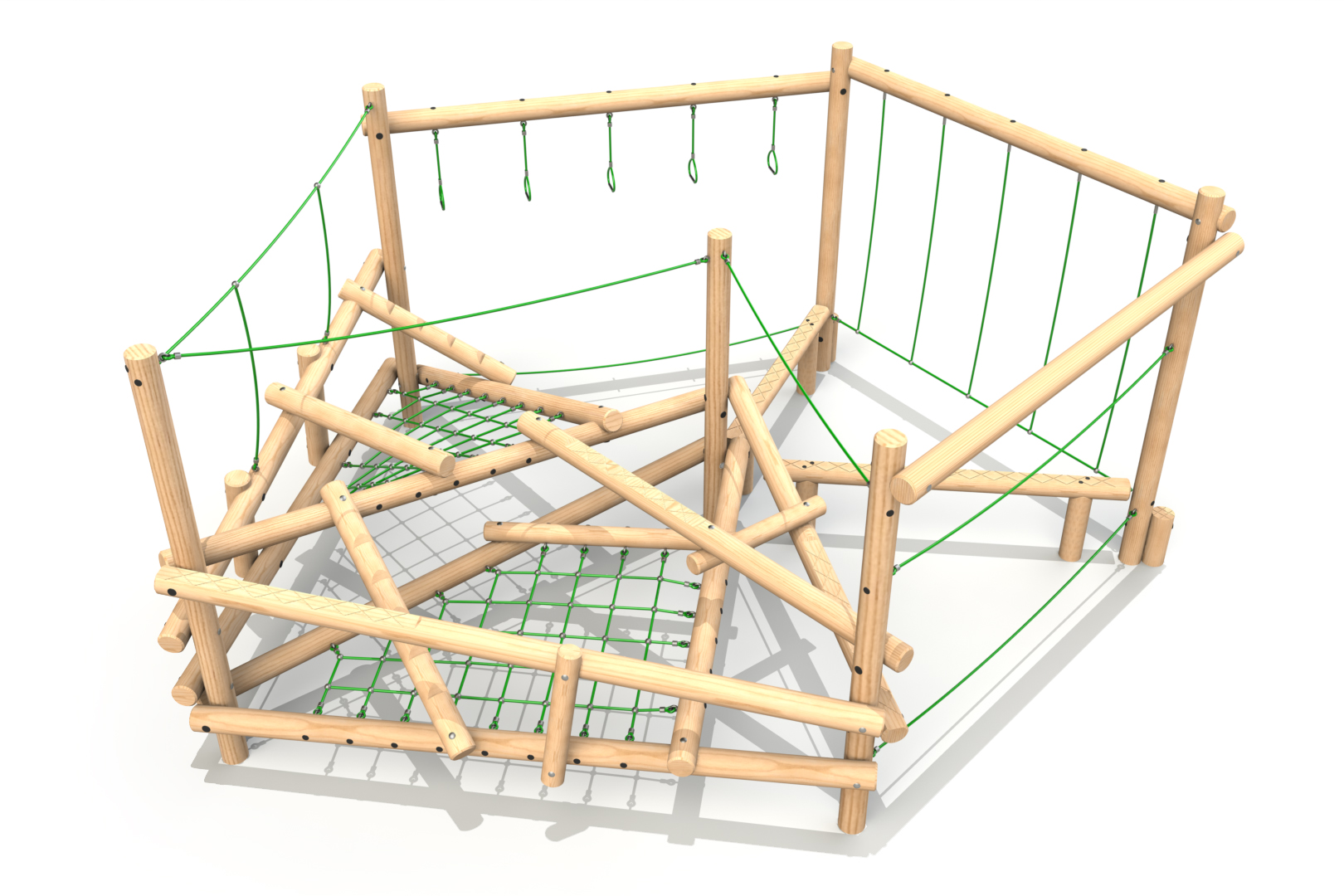 Passo - Thumbnail 002 Clamber Stack Passo timber climbing frame from the Clamber Stacks® range