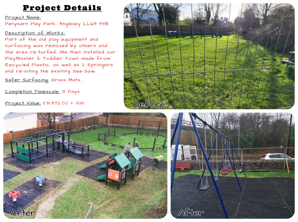 Community Play Park Equipment - PENYSARN PLAY AREA, ANGLESEY - PlayQuest