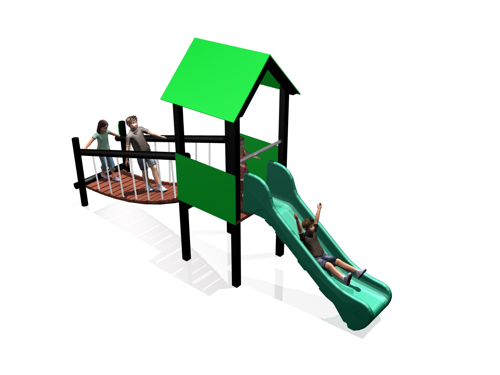 Playhouse - Clatterbridge - Slide- 2026-Recycled Plastic Playhouse - Clatterbridge - Slide- 2026-Recycled Plastic