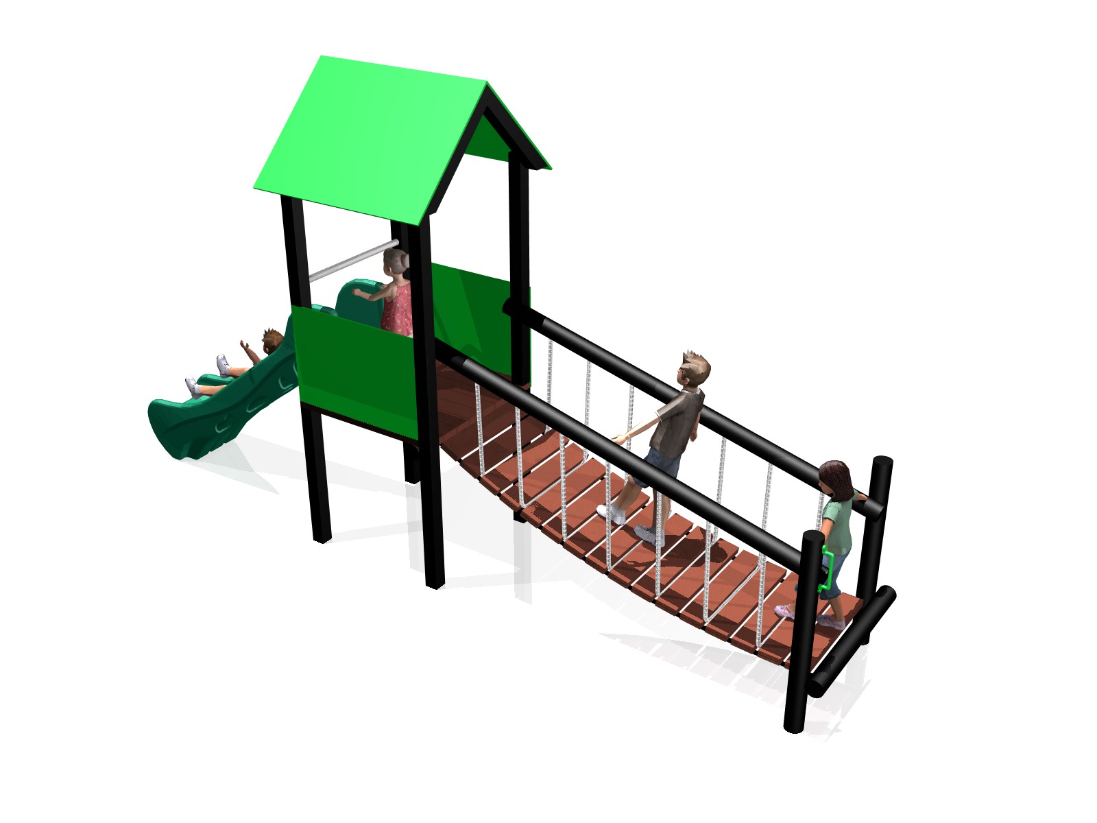 Playhouse - Clatterbridge - Slide- 2026-Recycled Plastic Playhouse - Clatterbridge - Slide- 2026-Recycled Plastic
