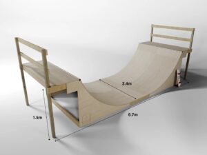 Premier Half Pipe - 5ft x 8ft x 22ft