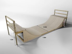 Premier Half Pipe - 4ft x 8ft x 26ft