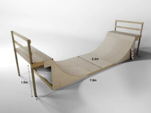 Premier Half Pipe - 5ft x 8ft x 26ft