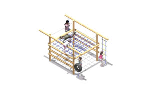 Scramble-Net-Climbing-Frame-Combi