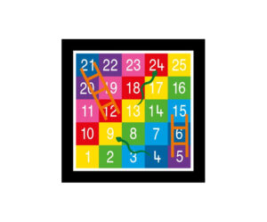 Snakes & Ladders 1-25 - Solid