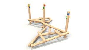 Clamber Stack Sorella timber climbing frame from the Clamber Stacks® range
