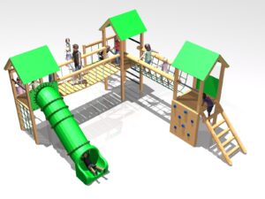 3-Tower Activity Centre - Tube Slide Option
